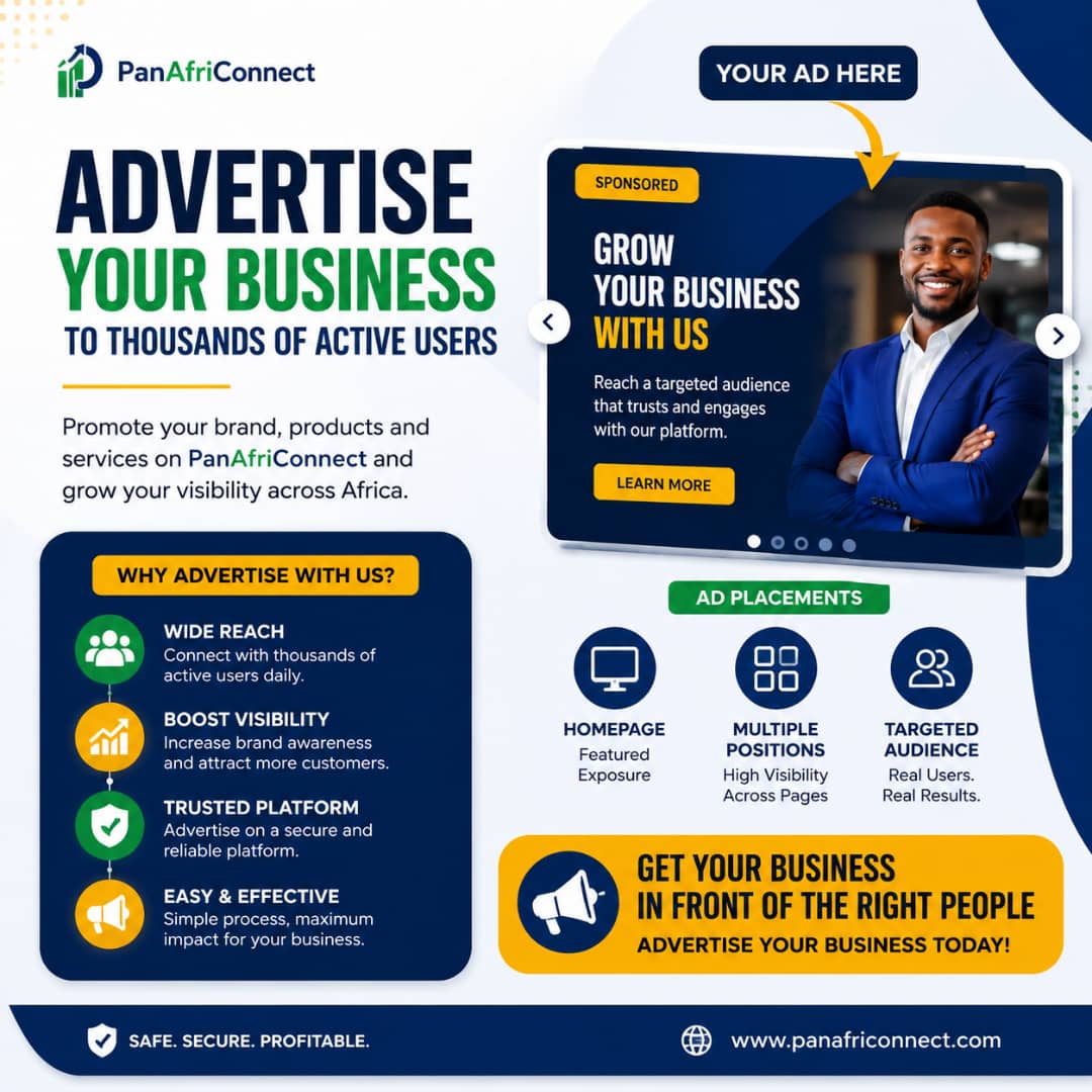 Advertise on PanAfriConnect